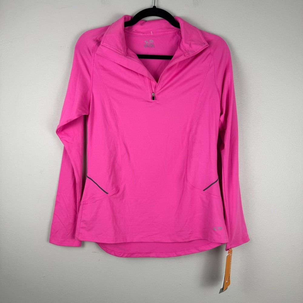 C9 by Champion Performance Top Women's Medium Pink Semi Fitted Athletic Pullover